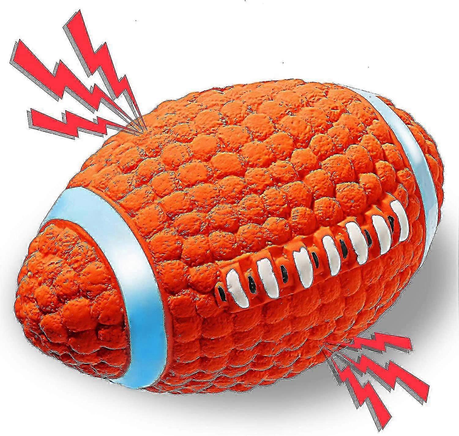 The Squeaking Dog Rugby Toys Are Medium-sized And Large Dog Bouncing And Grabbing Balls
