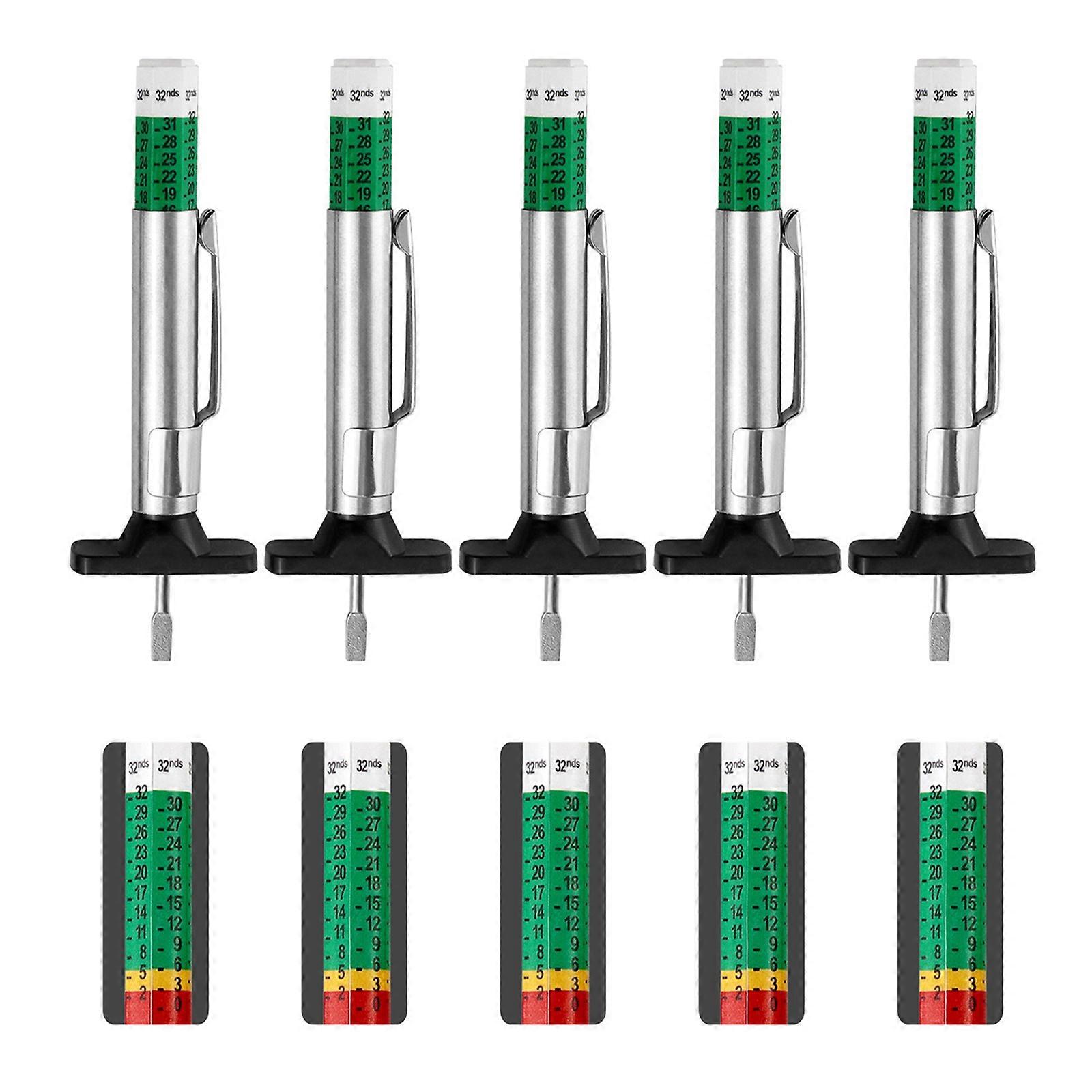 Tire Treads Depth Gauges,Tire Wear Detection Measuring Pen Tire Treads Depth Measurement Tool Tire Wear Gauges