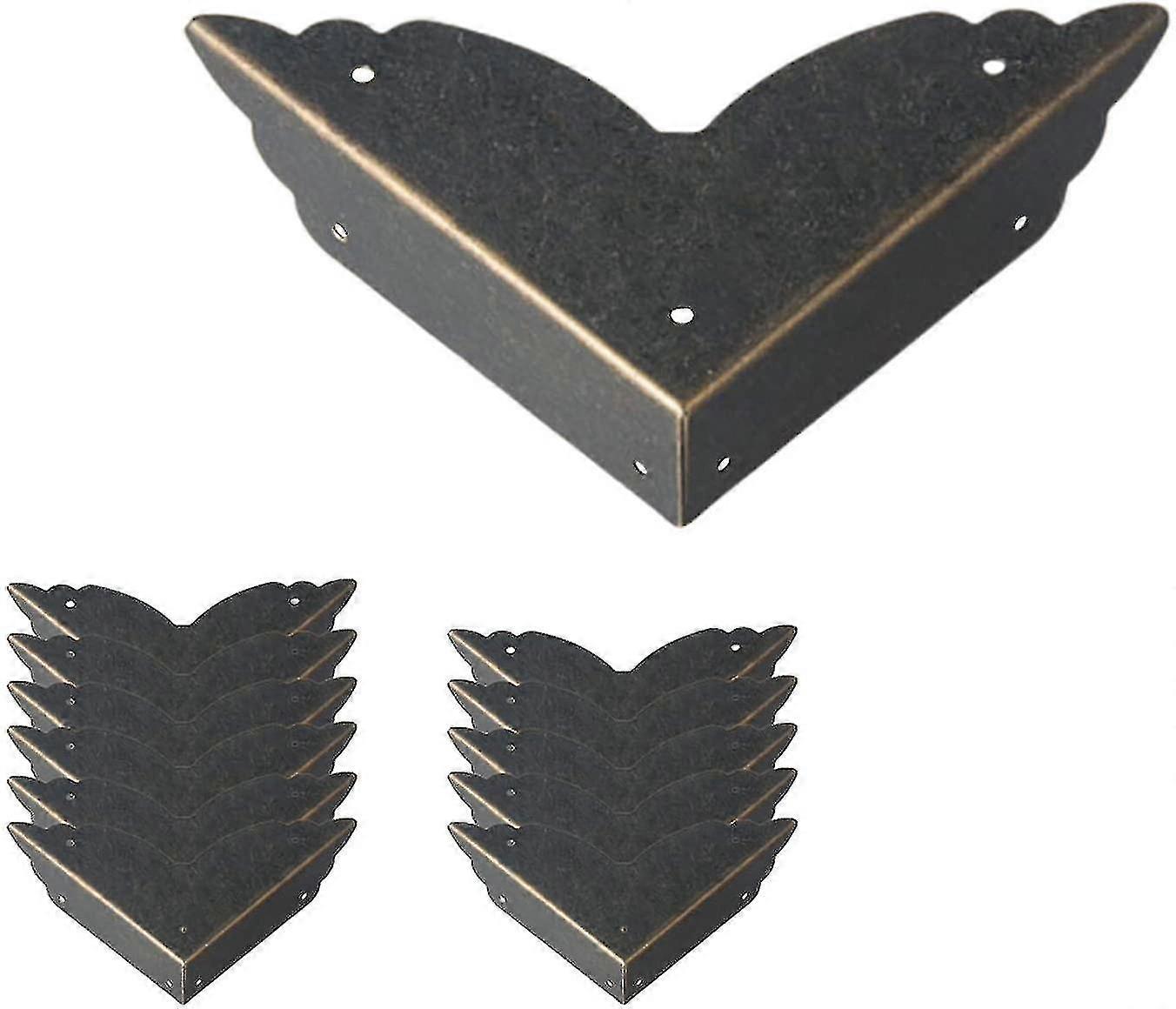 12パックヴィンテージメタルコーナープロテクター家具エッジガード用