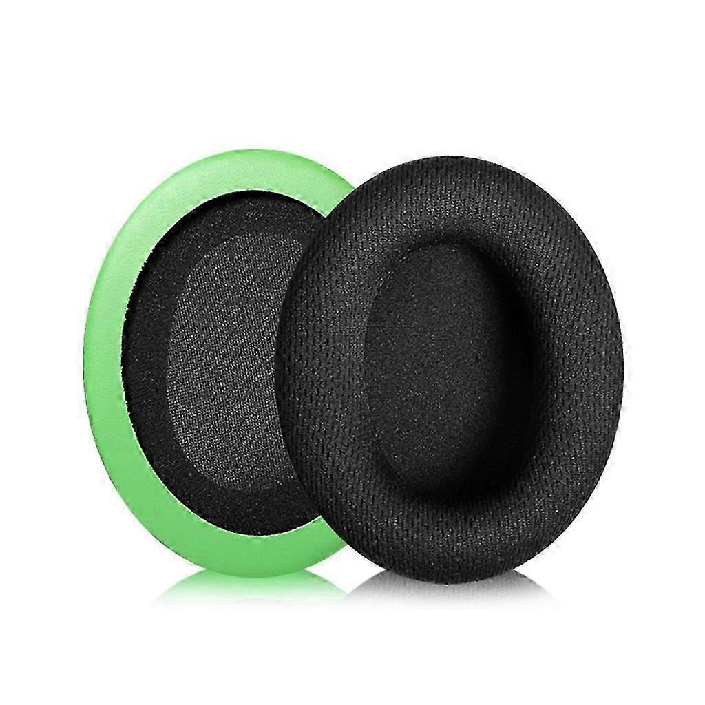 Durable Ear Pads for HD4.50BTNC Headphone Earpads Mesh Fabric Cloth Sleeves--Black green backgroun