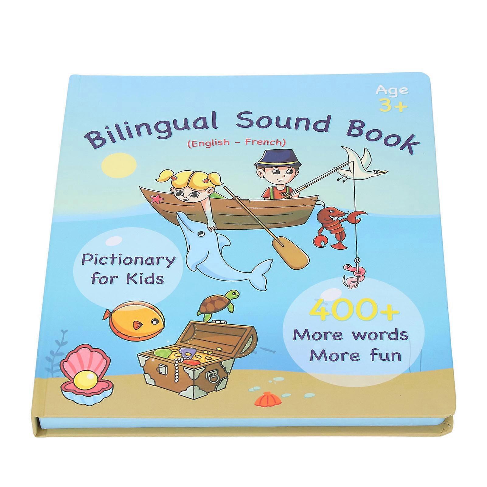 Bilingual Sound Book Practice Dual Language Educational Smart Interactive French English Sound Book for Home