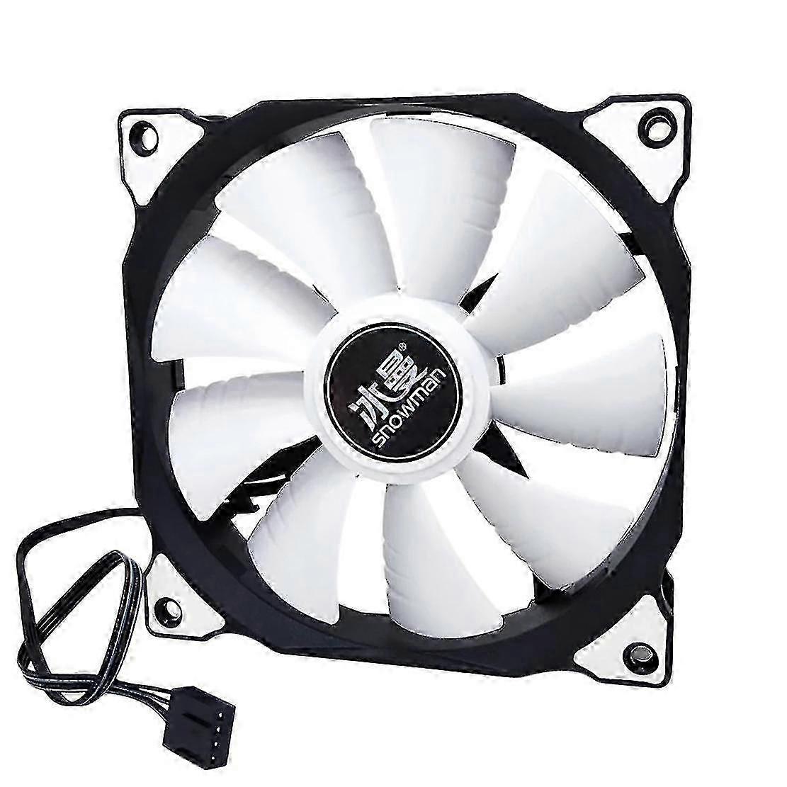 12cm Silent 4pin PWM Desktop Cooling Fan for Computers, Suitable for Various Desktop CPU Cooling Applications and 12cm PC Systems