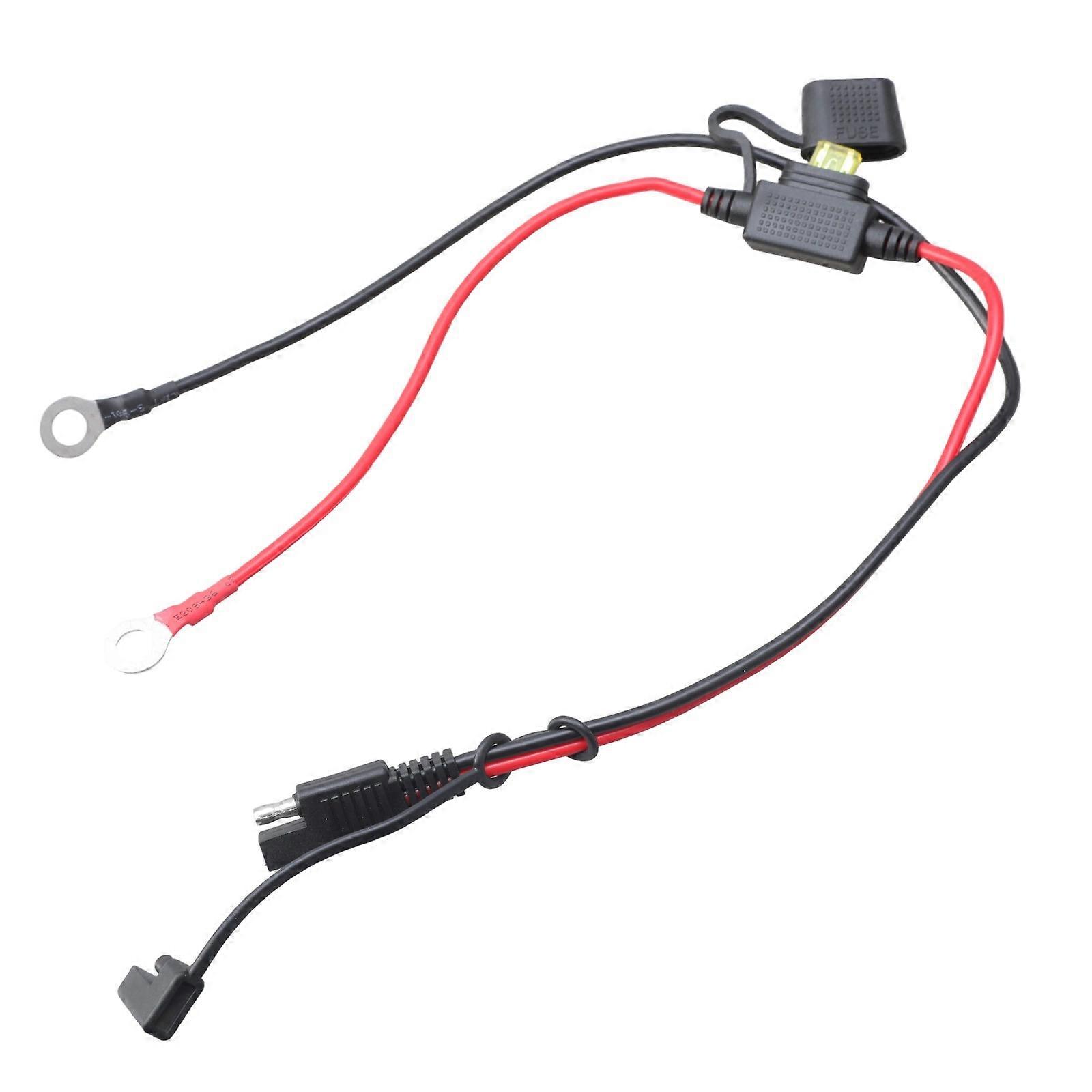 Quick Connection SAE to Circulet Terminal Wiring Harness Charger Harness 14AWG For Tractors Mowers Power Supply Multicolor