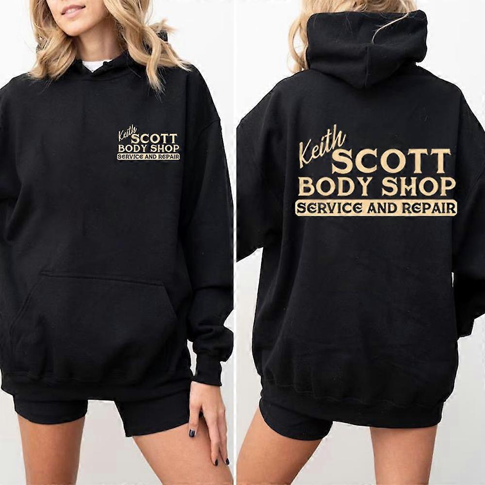 Keith Scott Body Shop Hoodie One Tree Hill Hoodie Ravens Basketball Sweatshirt 2 Side Print Lucas Nathan Scott Hoodies