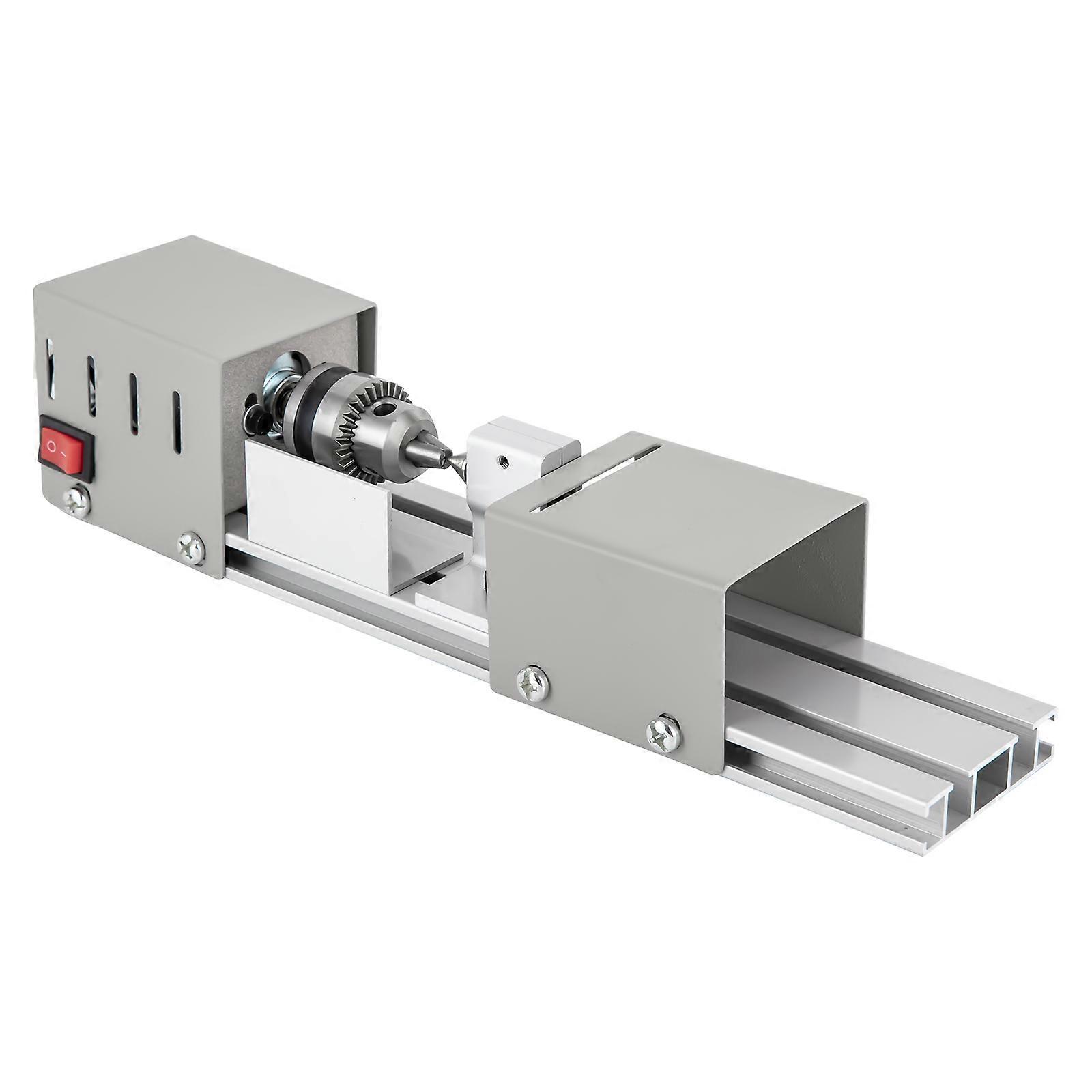 96W Mini Wood Lathe Machine High Precision, for Processing Small-leaf Rosewood, Mahogany