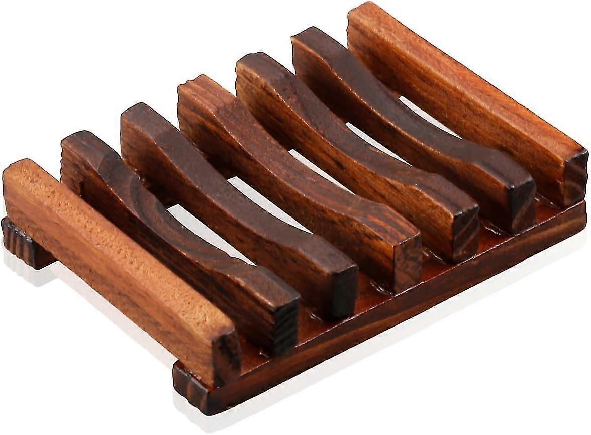 Handmade Natural Wood Soap Dish for Hawaii Style Bathroom,Elegant Wooden Soap Tray