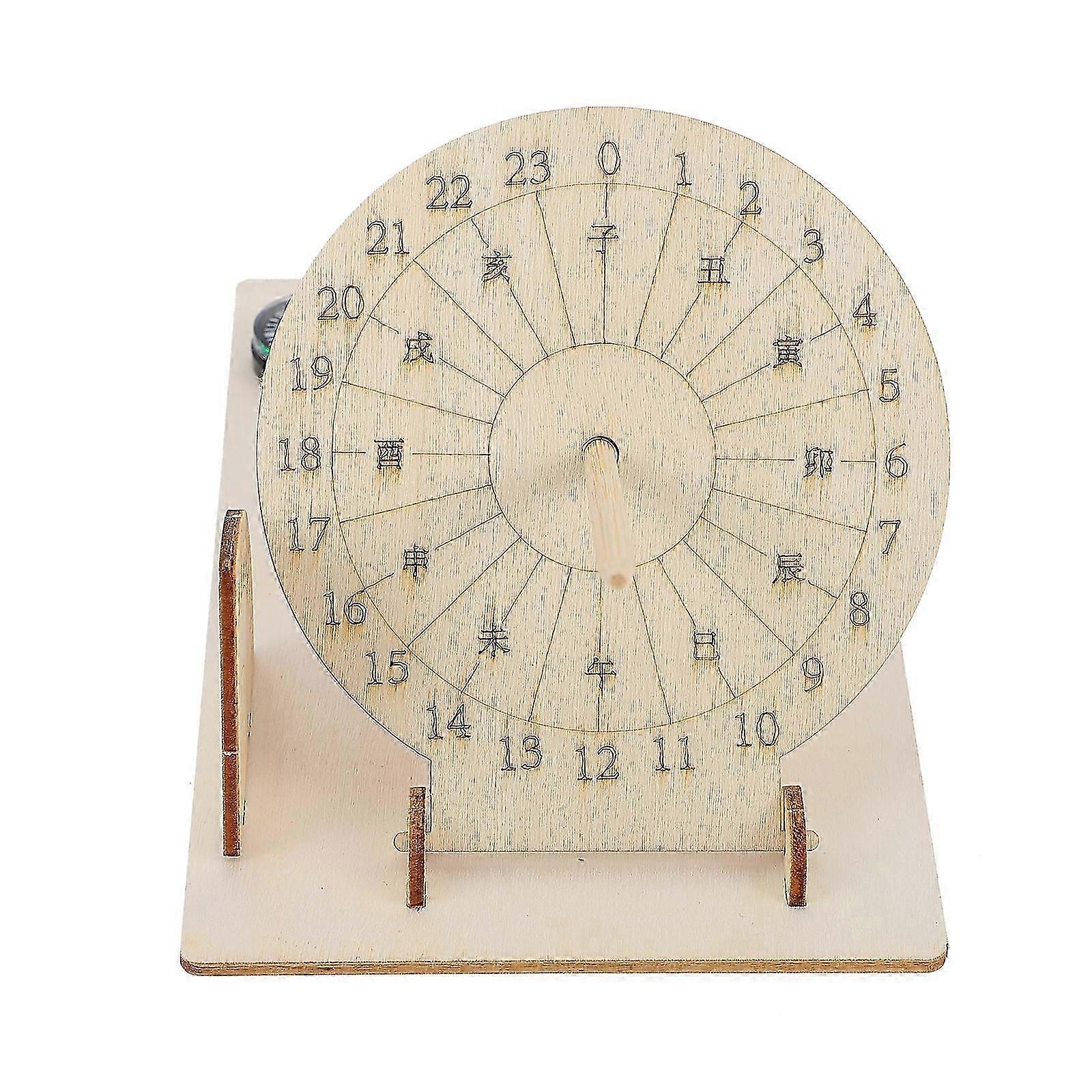 Solar Time Sundial Clock Model STEM DIY Kits for Kids - Educational Science Project Assembly Gift for Astronomy Learning