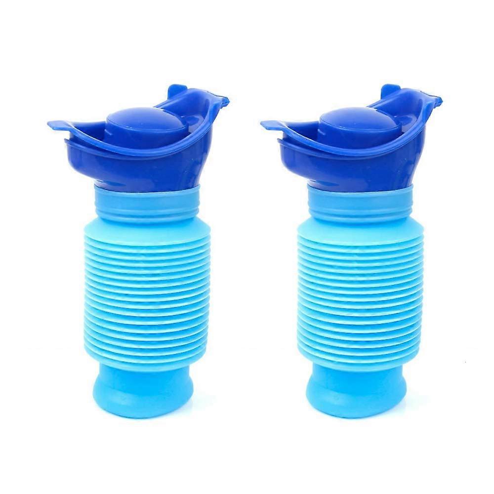 Emergency Urinal Travel Toilet 750ml Portable Potty for Adults Pack of 2 Compact and Shrinkable Design