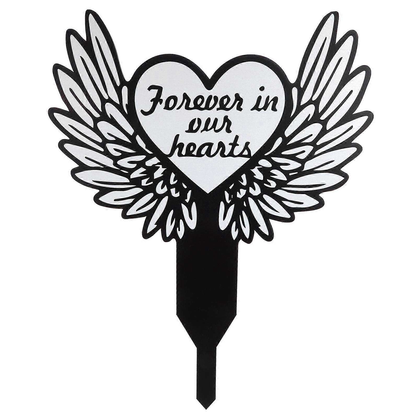 Graveyard Cross Stake, Functional Acrylic Piece for Honoring Deceased Family