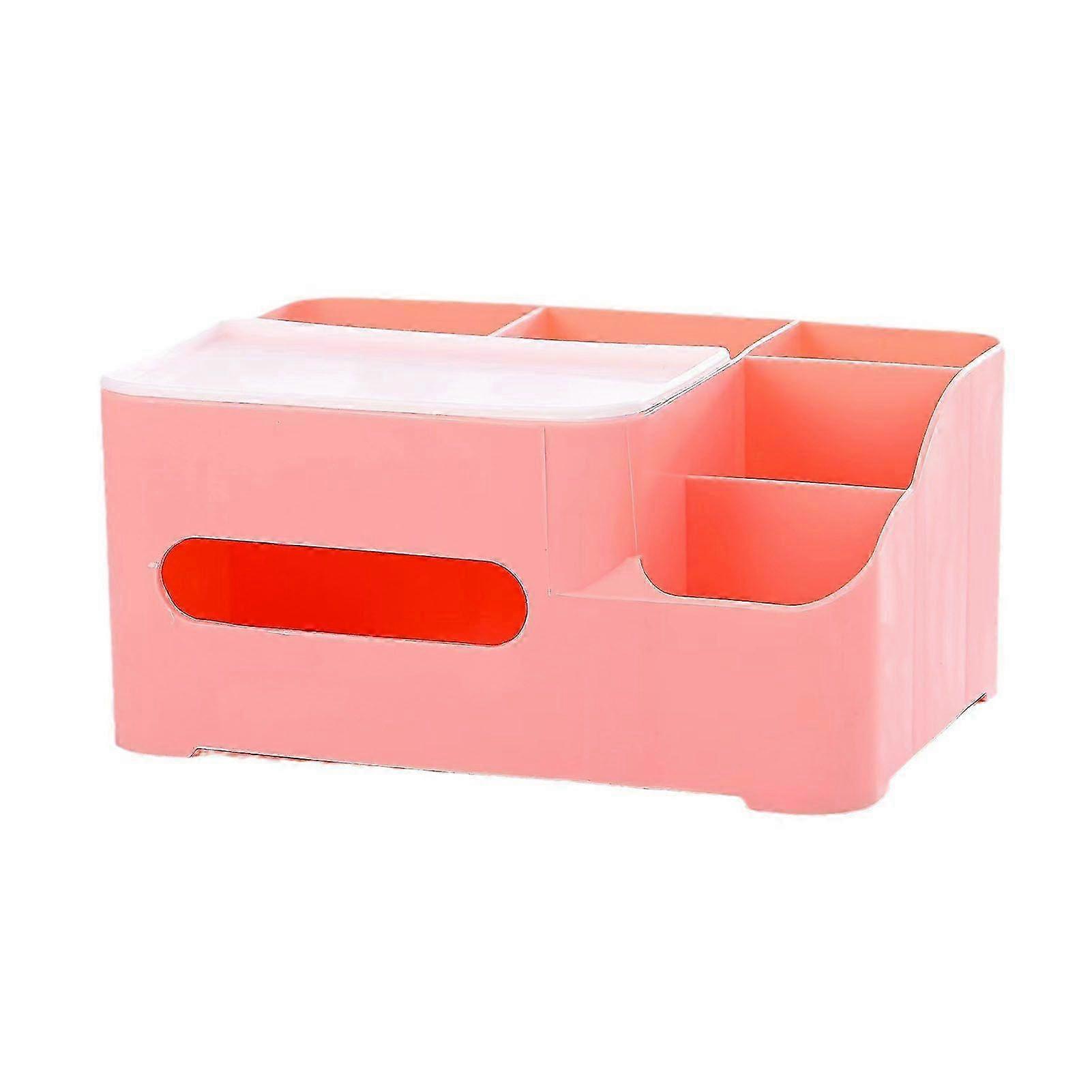 Multifunctional Rectangular Tissue Box Holder Case with Remote Control Storage for Living Room, Suitable for Various Home Decor Styles in Ro