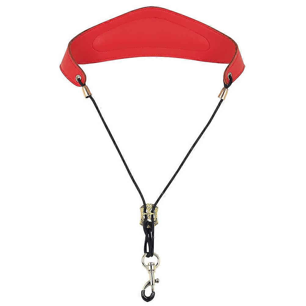 Soft Padded Sax Strap Saxophone Neck Strap For Practice Red Iron Material 1Set