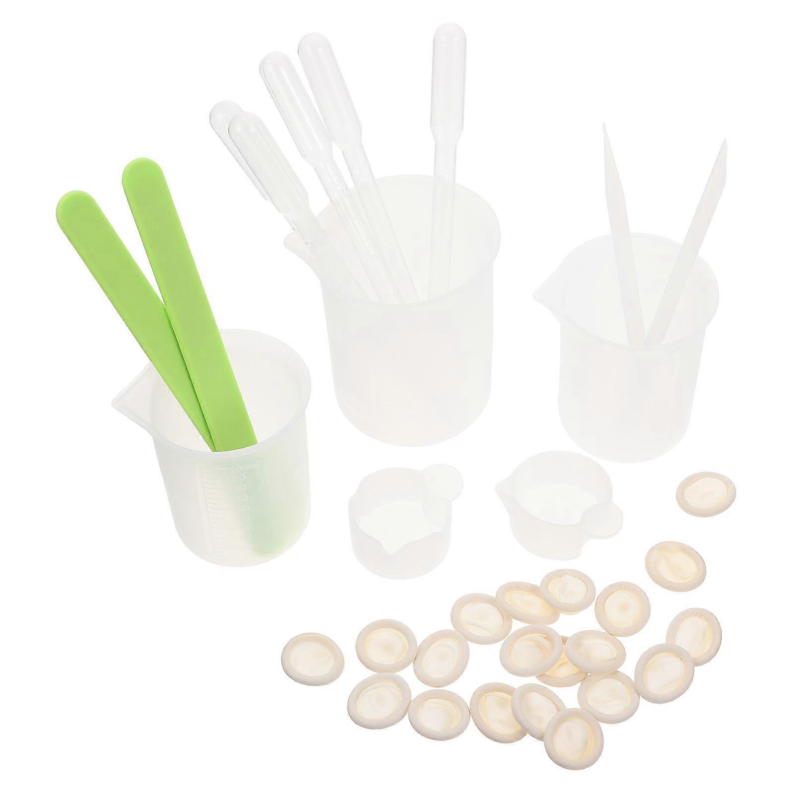 Silicone Measuring Cup Epoxy Resin Compatible Cup-Shaped Home Decoration 8X5.5cm 1Set