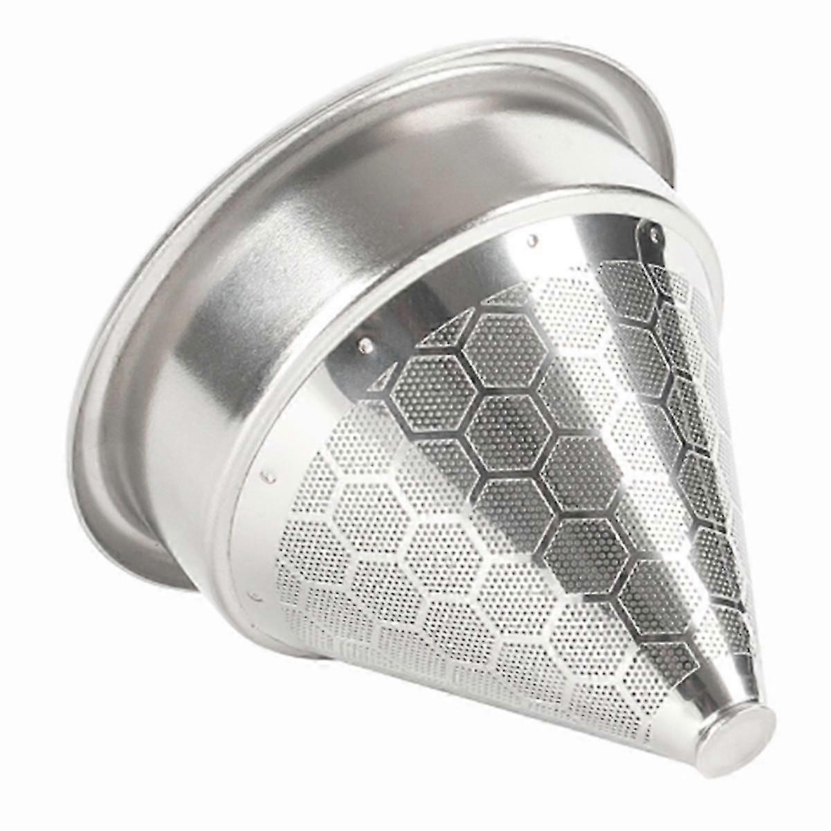 58mm Filter Basket with Pour over Coffee Dripper Compatible with 58mm Bottomless Portafilters
