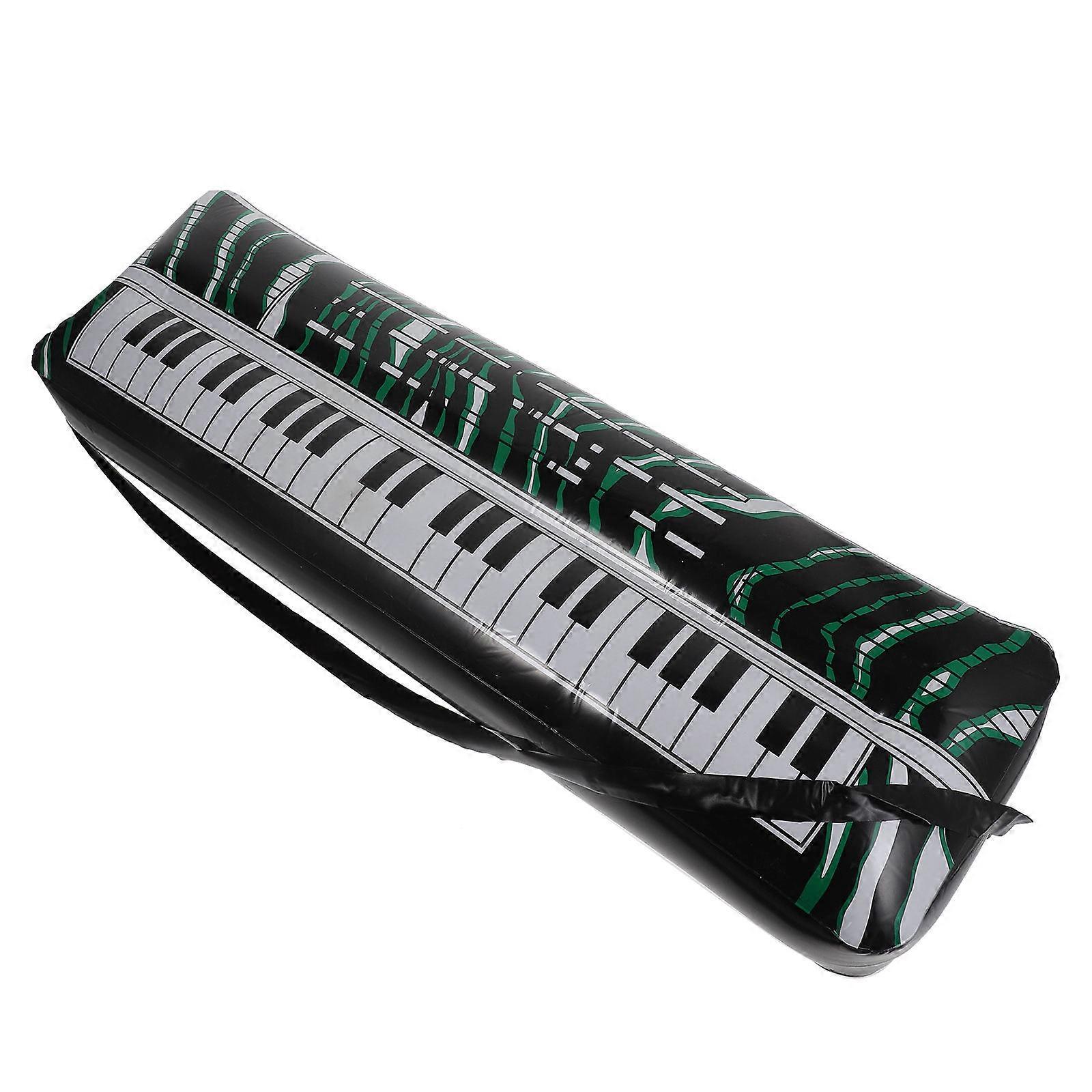 Inflatable Electronic Keyboard PVC Instrument Party Prop for Hawaiian Themed Events, Concerts & Summer Beach Parties – Lightweight Quick Inflation