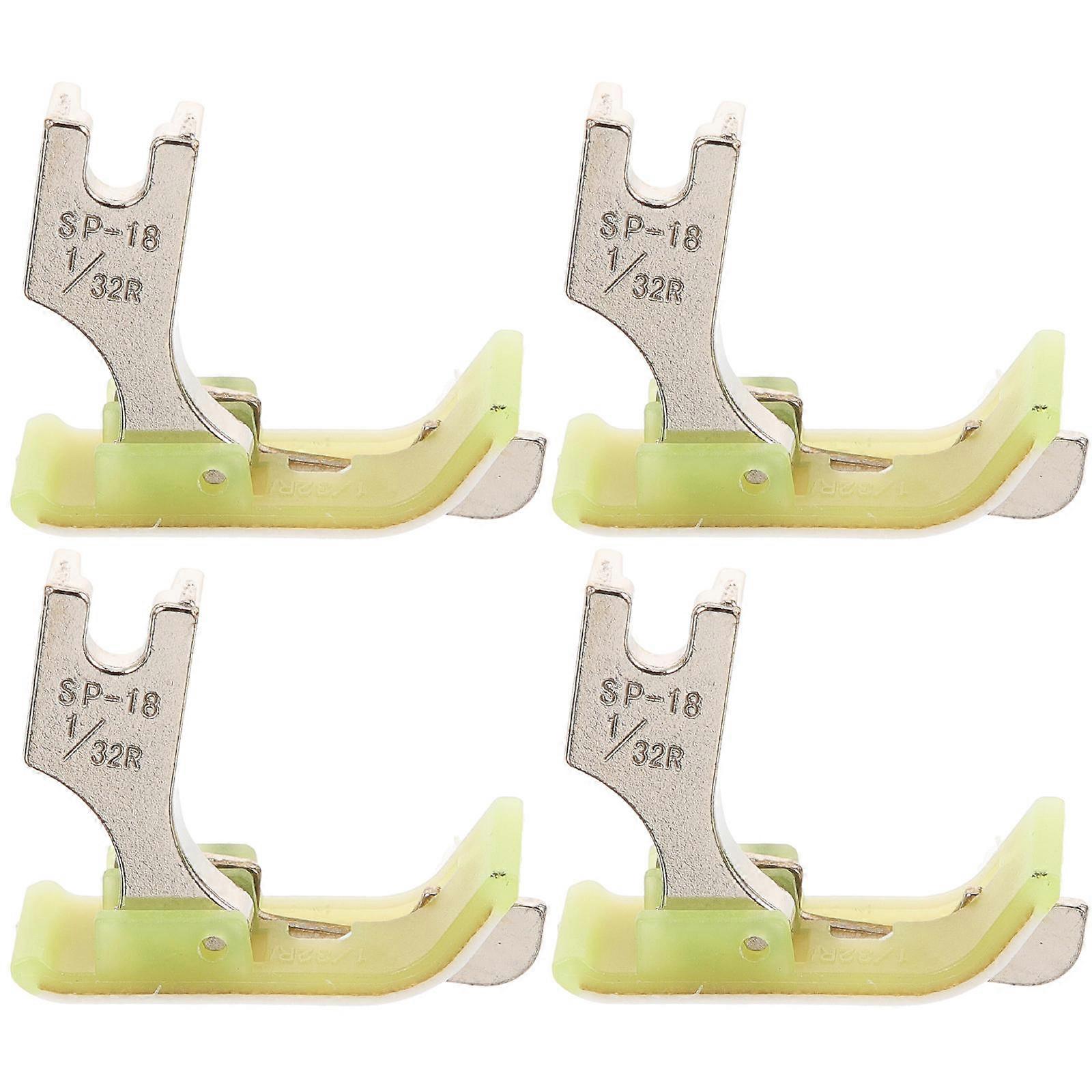 4pcs Durable Steel Sewing Machine Presser Feet – Wear Resistant for Smooth Stitching, Patchwork, and Quilting – Ideal for Beginners and Professionals