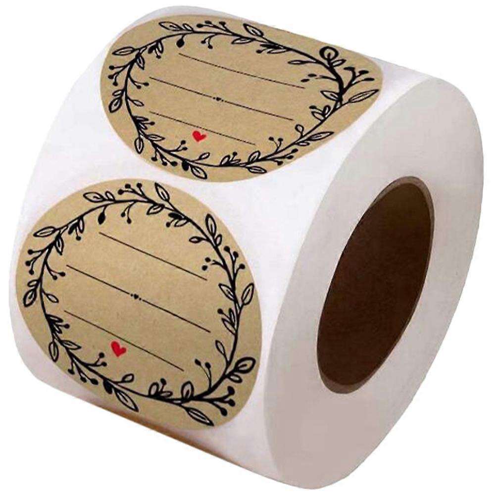 500pcs Branch Pattern Self Adhesive Sealing Labels for Baking, Party Favors & Packaging Decorative Stickers