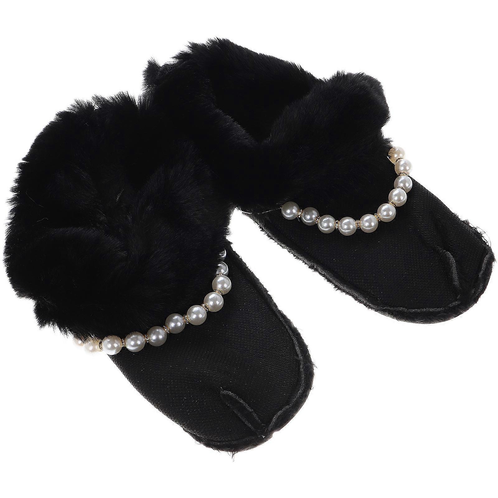 Cozy Fuzzy Winter Shoe Liners Plush Material Resists Shedding Warmth for Men Women 1Pair