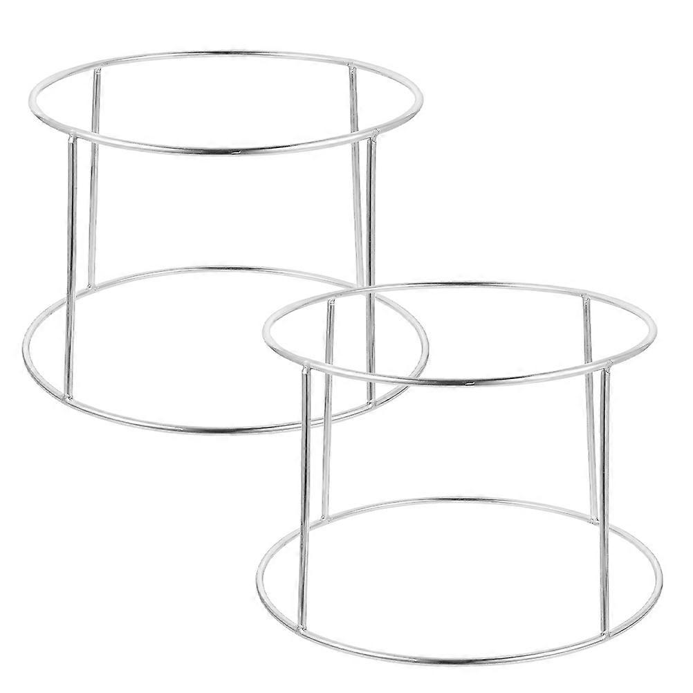 Metal Pizza Riser Racks Seafood Plate Rack Dinner Occasions Lower Diameter: 23cm Versatile Design 2Pcs