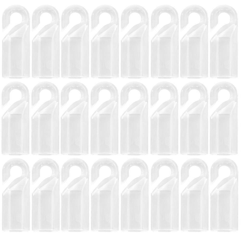 Hooks For Curtain Pole Vertical Blind Wand Rod Tip Hook Plastic Material Home Decoration 24Pcs