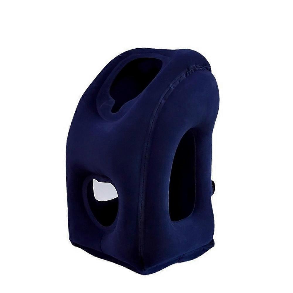 JefDiee Inflatable Travel Pillow for Airplanes, Airplane Pillow Comfortably Supports Head and Chin, Plane Pillow Used for Airplane, Trains, Cars and