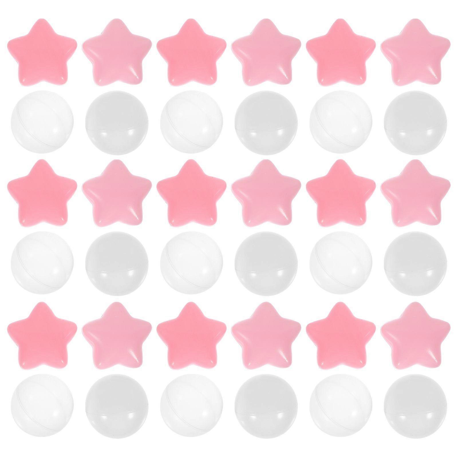 100pcs Ocean Balls Children Soft Plastic Pool Balls Smooth Balls Pit Star And Round Balls