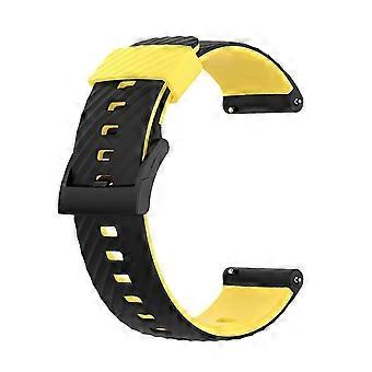 For Suunto 7 Two-color Silicone Watchband