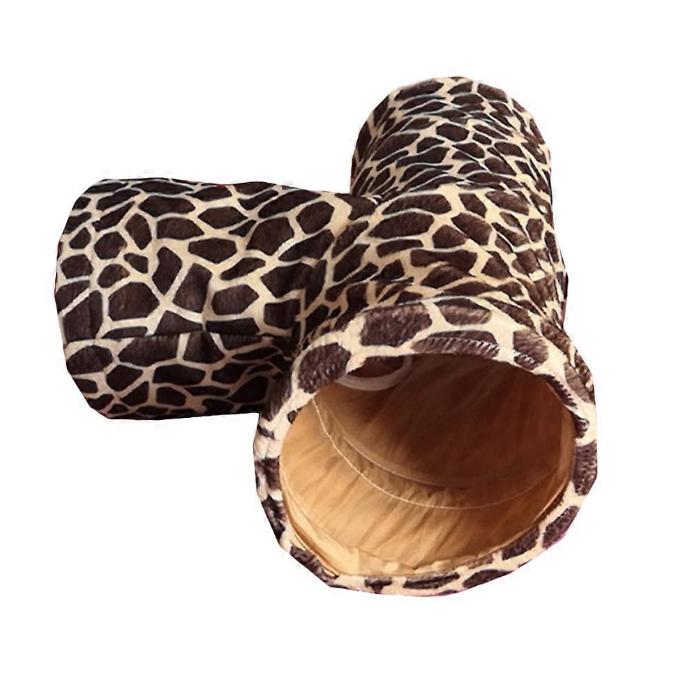 Hamster Tubes and Tunnels Pet Play Tunnel Leopard Entertainment 45x30x15cm 1Set