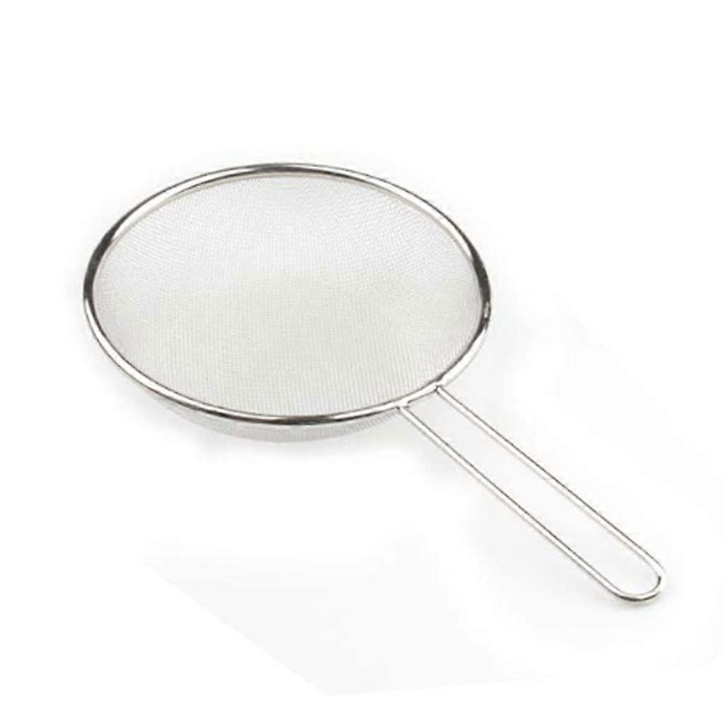 Skimmer Spoon Fine Mesh Stainless Steel Strainer Long Handle (Medium)