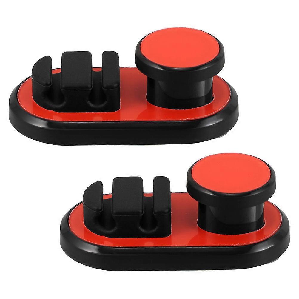 Car Cord Holder Wire Organizer Clip Simple Design For Data Cables Tangle Prevention Car Use 2Pcs