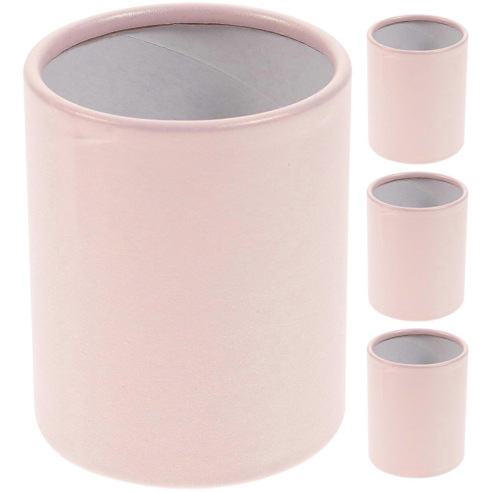 4kpl mini pyöreät pahvikukkalaatikot kukkakimppuihin – helposti siirrettävät tee-se-itse-kukka-asetelma-astiat sisä- ja ulkokäyttöön