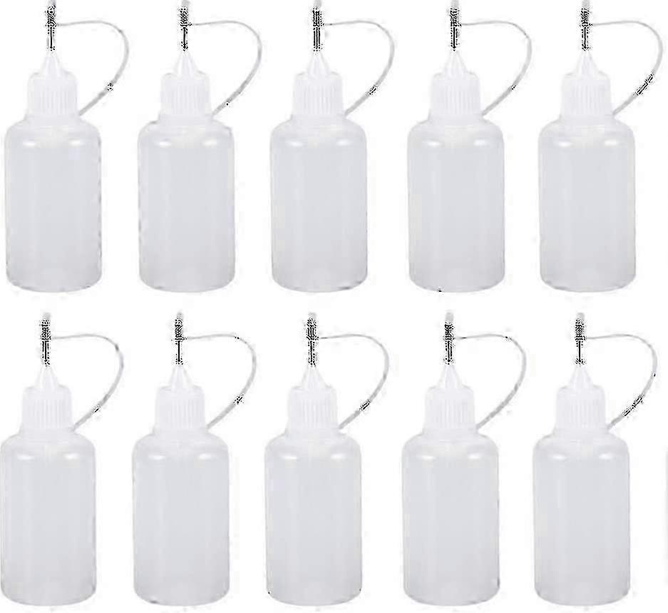 10pcs Needle Tip Glue Bottle Applicator Diy Quilling Tool Precision Flask