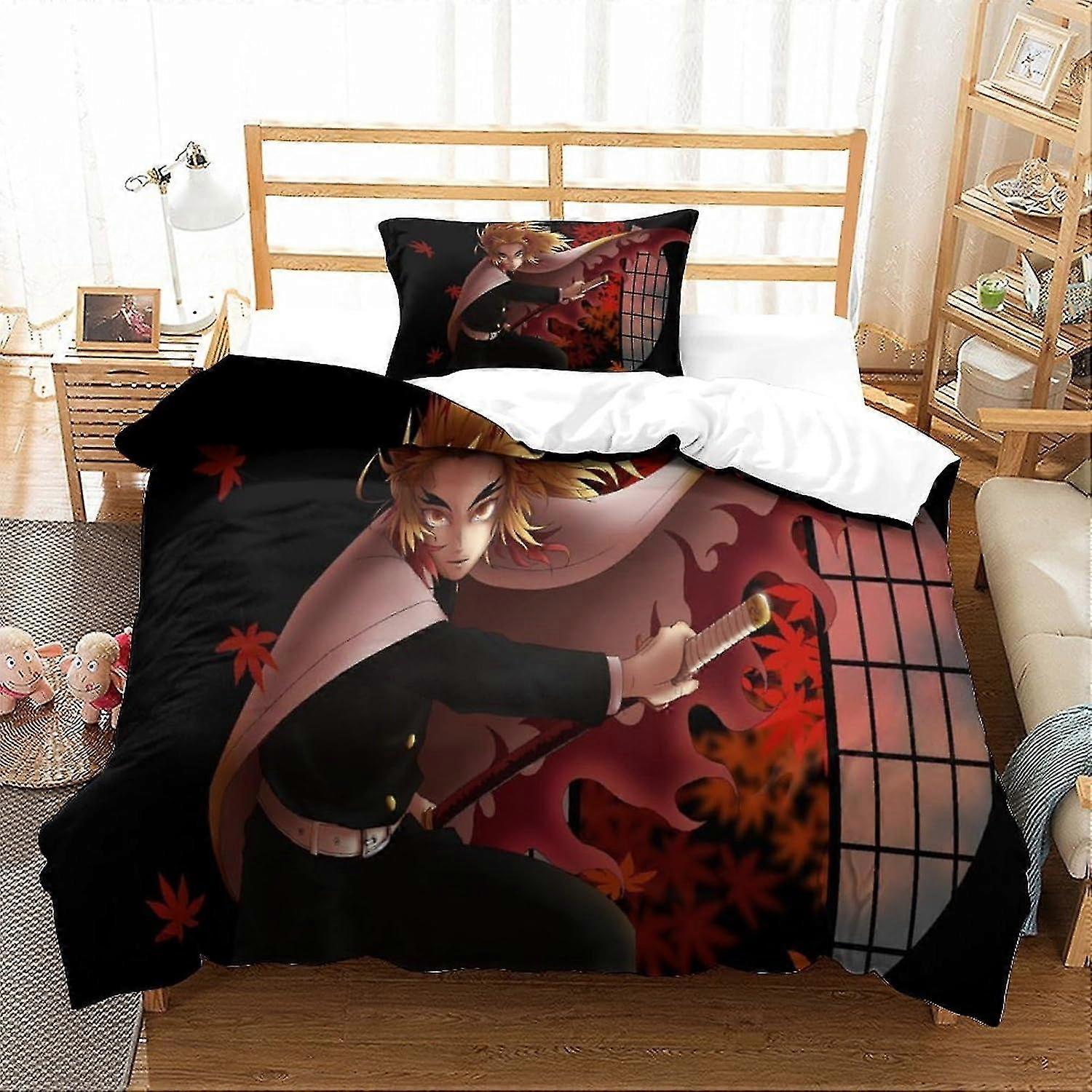 Anime Characters Bedding Duvet Cover Set 3D Printed Bedspreads for Adults and Kids, No Comforter Included
