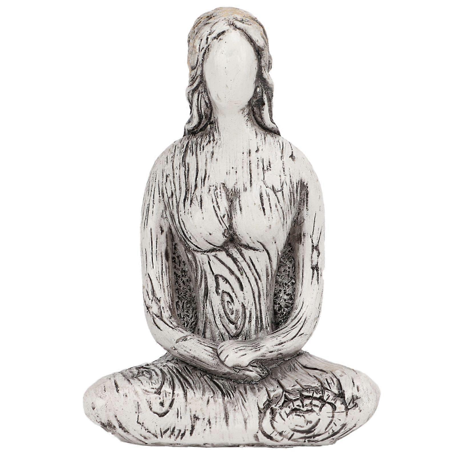 2025 Latest Model  Yoga Pose Statue Synthetic Resin Simple Rustic Meditation