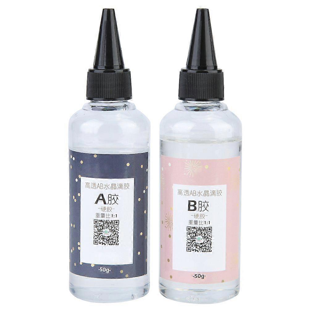 2025 أحدث نموذج عالية شفافة كريستال الغراء AB قطرة الغراء اليدوية الايبوكسي