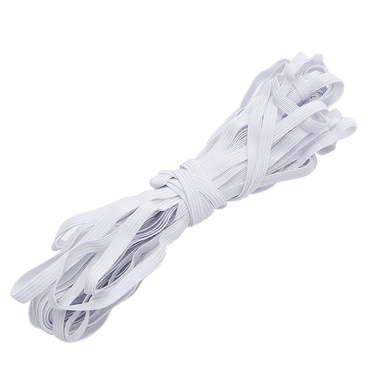Elastic Bands Sewing ULTNICE 10m X 6mm White Flat Elastic Cords Tailors Adults 1Roll