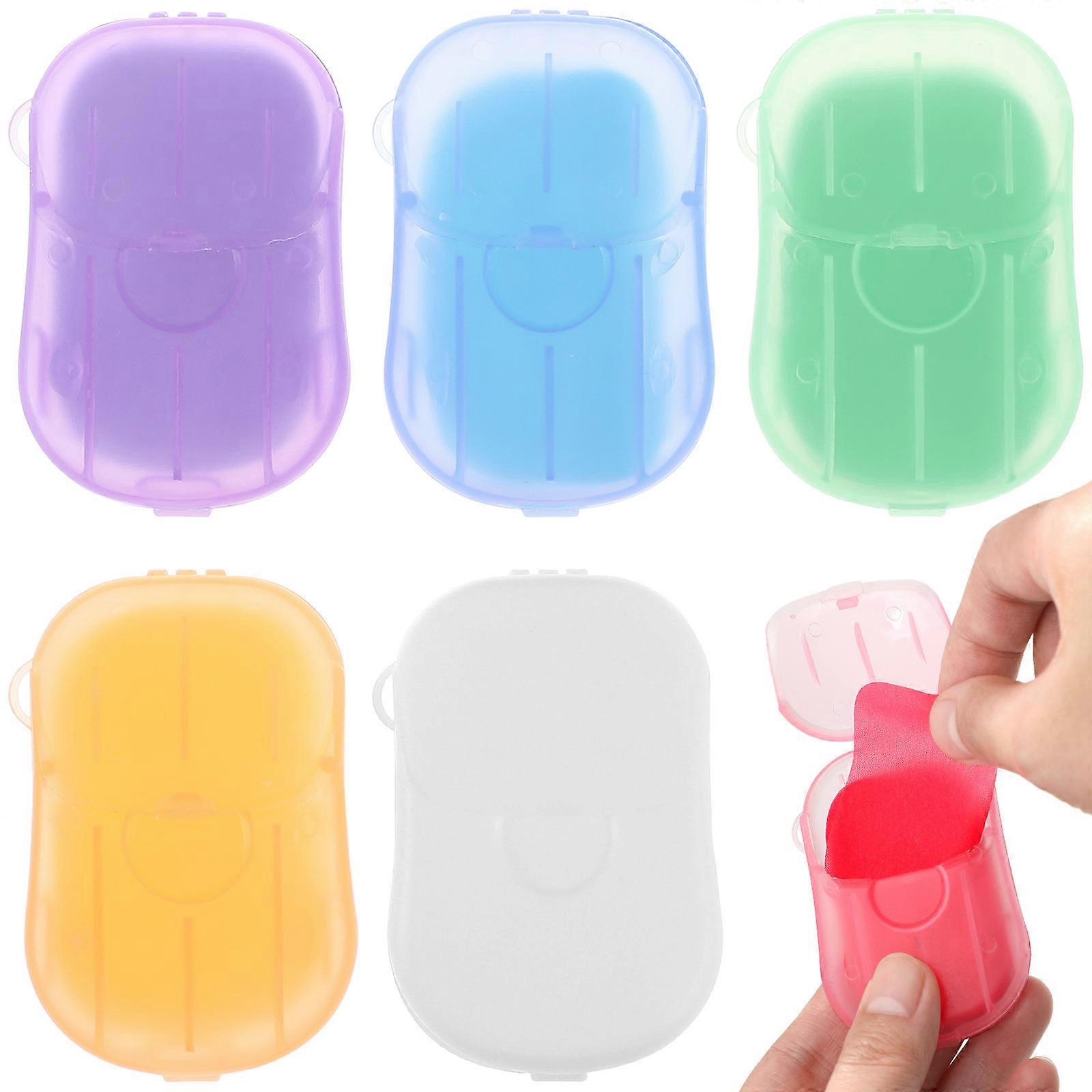 Portable 120 Sheet Foaming Soap Sheets for Travel – Scented Rose, Lavender, Milk & Orange – Lightweight & Easy to Carry for Camping, Hiking and