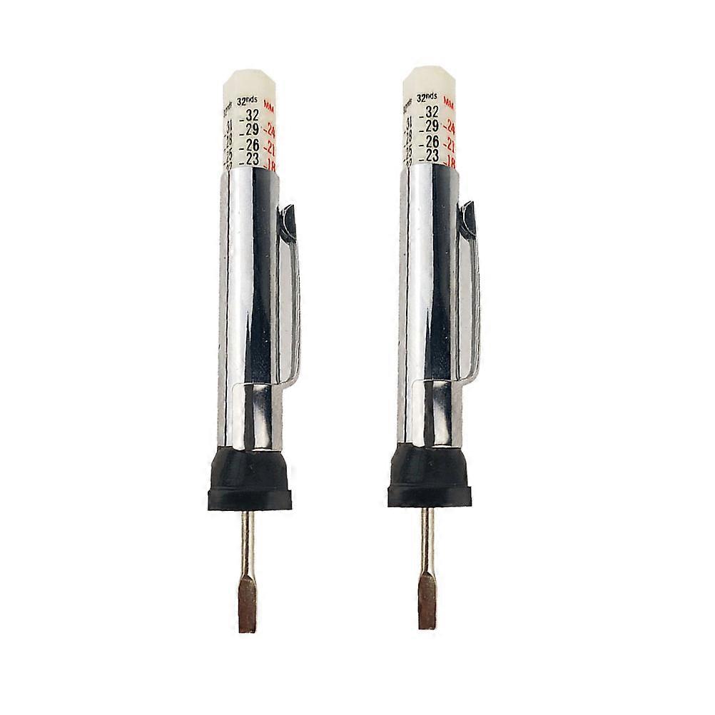 Tire Tread Depth Gauge Meter For Mechanics 3.5×1.0×0.4in 2Pcs