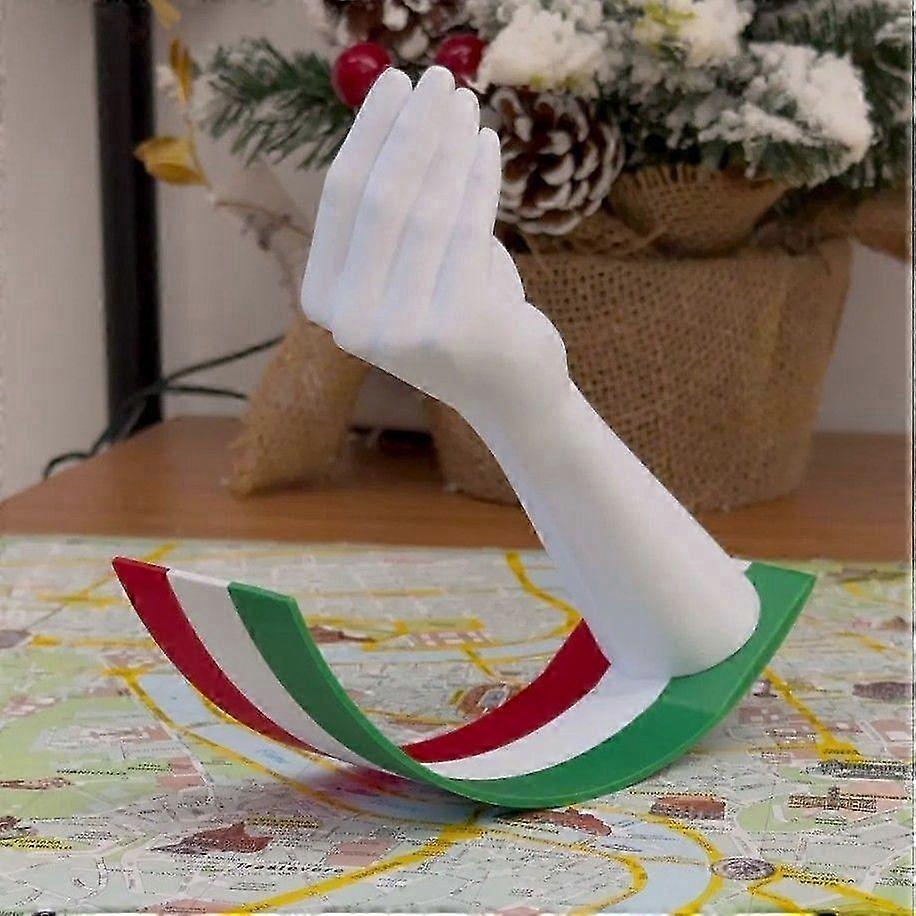 3D Printed Swinging Italian Hand Gesture, Handmade Rocking Gestures Desk Toy, Hand Made Fun Office D