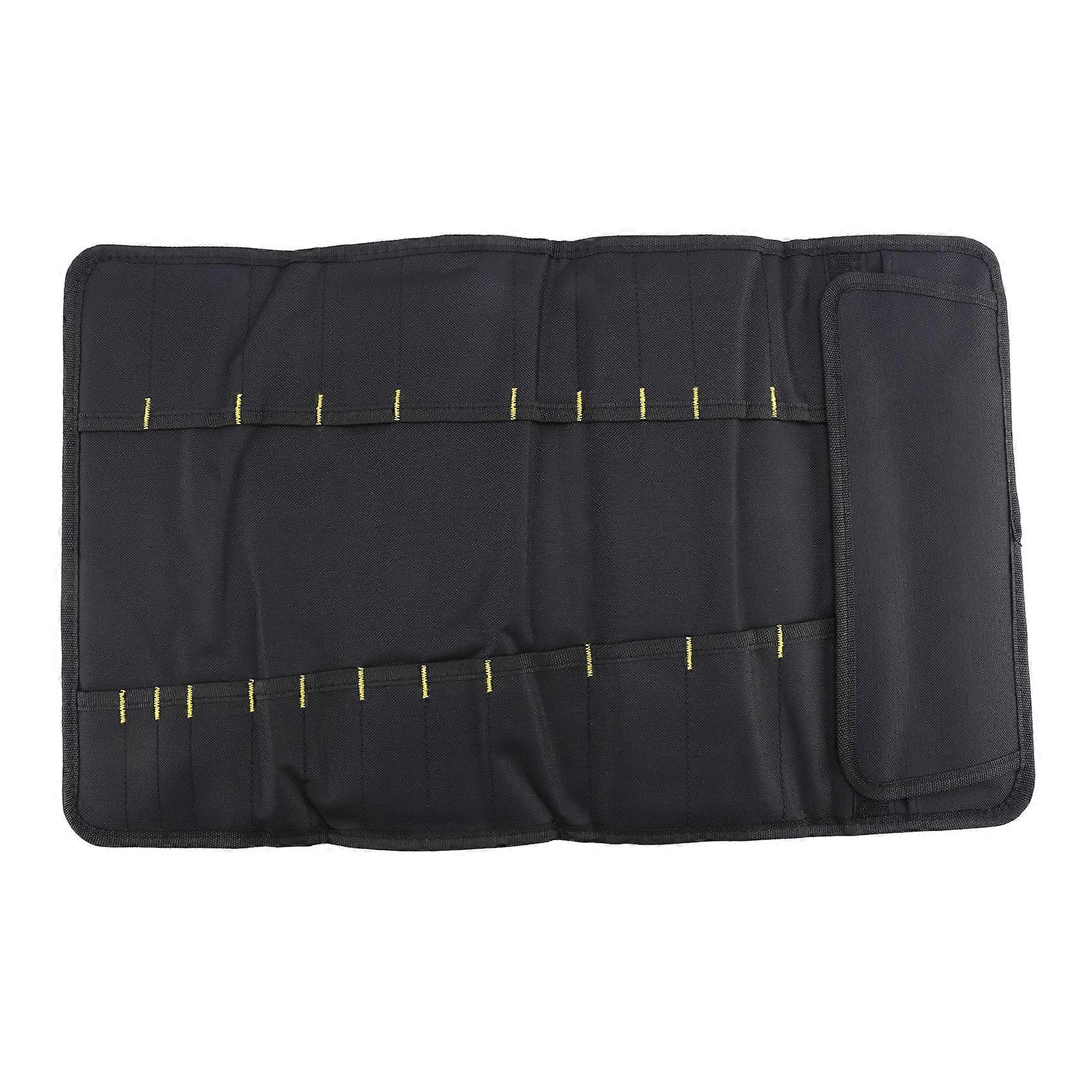 Professional Cutlery Chef Bag - Knife Roll Bag for Chefs Fits Up to 22 Knives Black Chef Storage Bag