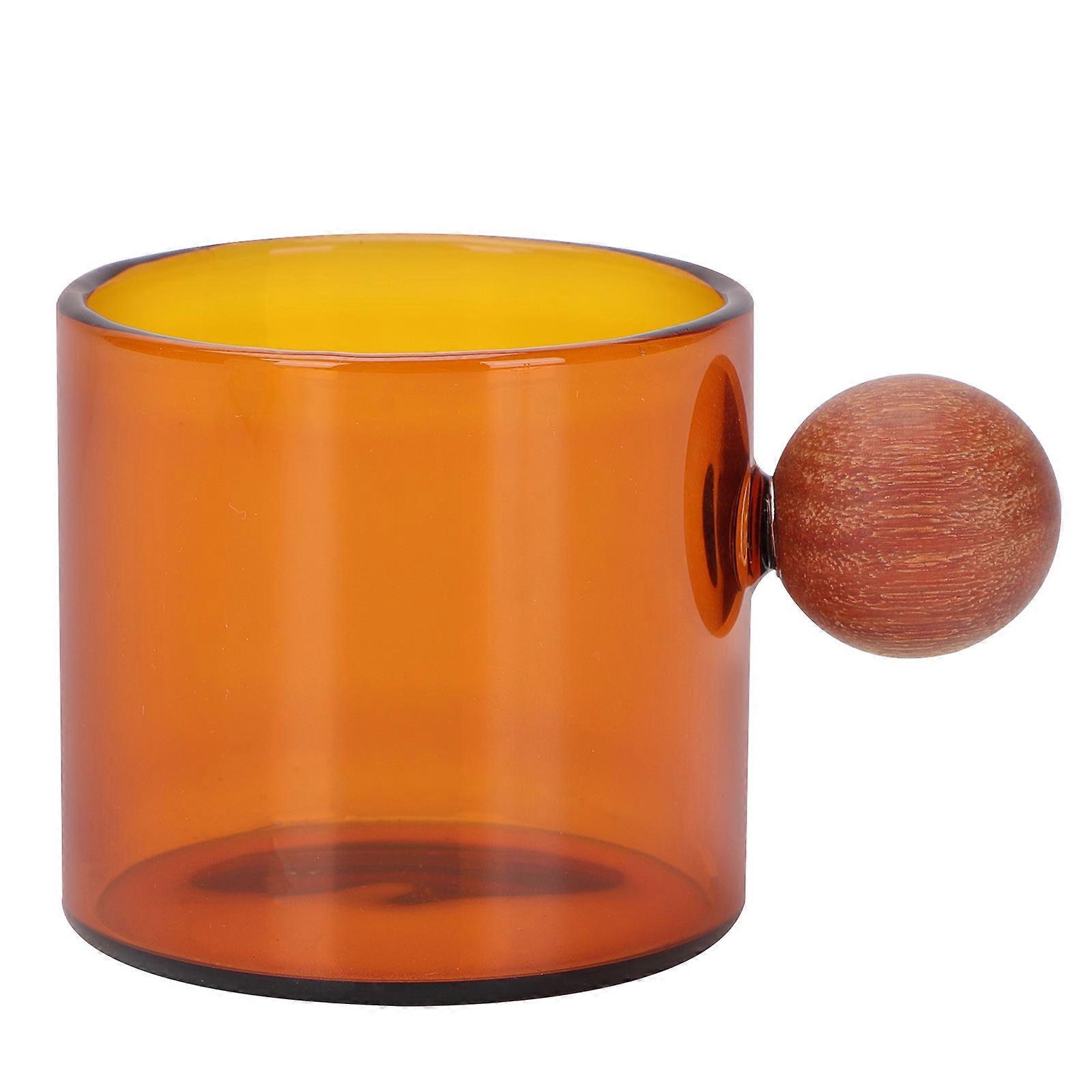 Chocolate Glass Cup for Home Use Made of High Borosilicate Glass Lightweight and Portable Safe for Hot and Cold Drinks
