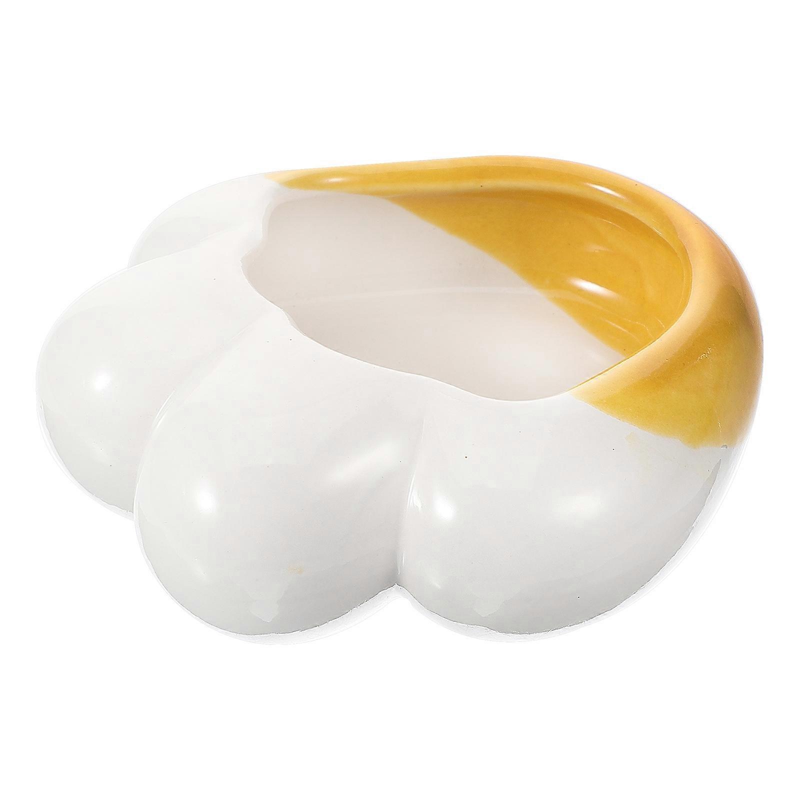 Ceramic Hamster Food Bowl for Hamsters, Rabbits & Small Pets – Smooth, Tipping Resistant Design, Easy to Clean, Dry Food Suitable