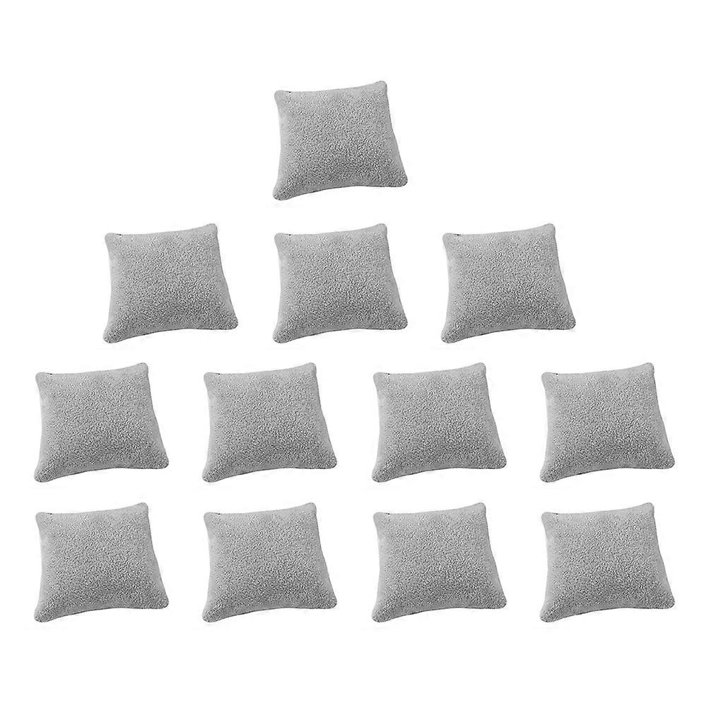 Bangle Display Pillow Comfortable Watch Display Pillows For Jewelry Stores Imitation Linen 8X8CM Display 12Pcs