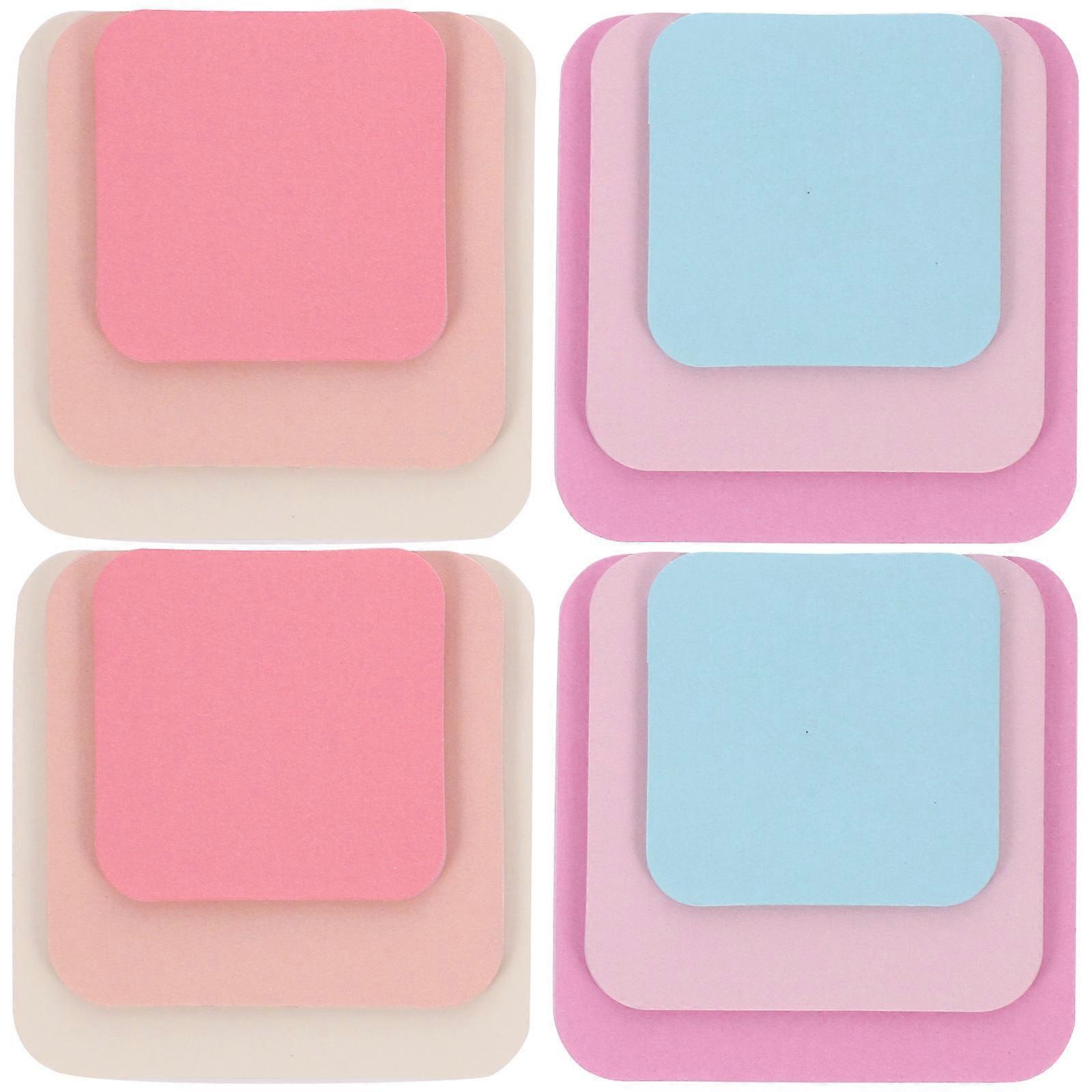 Multi-Function Memo Pads Cardstock Material Sticking on Books or Files 4Pcs