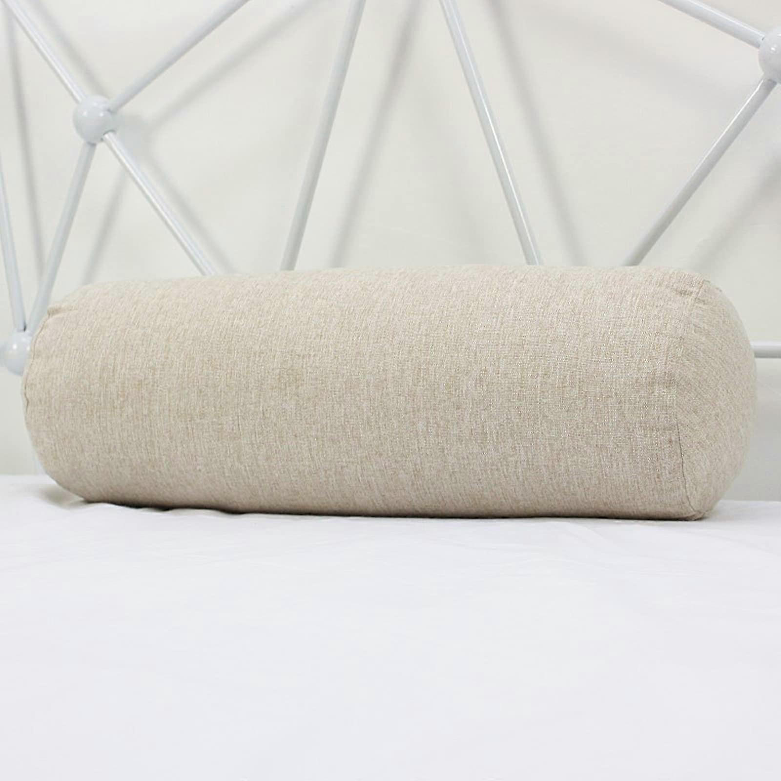 Long Neck Bolster Pillow for Sofa Bed, Comfortable Neck Support Pillow, Cylinder Cushion for Relieving Back, Neck, Knee, Waist Ref: 7614
