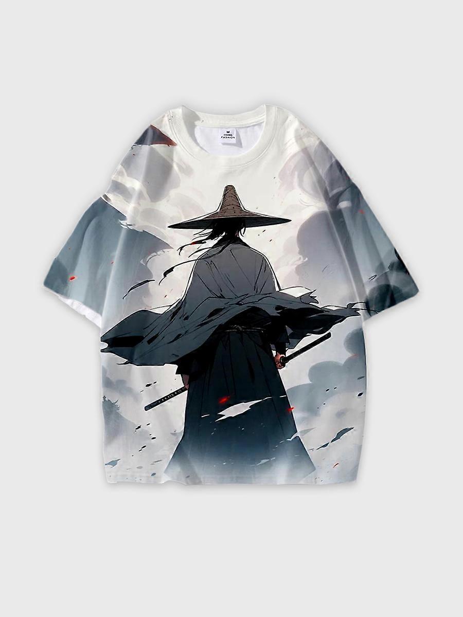 T-shirt round neck Pattern loose short sleeve JW1075