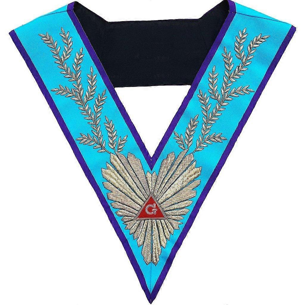 Masonic Memphis Misraim Worshipful Master Hand Embroidered Collar
