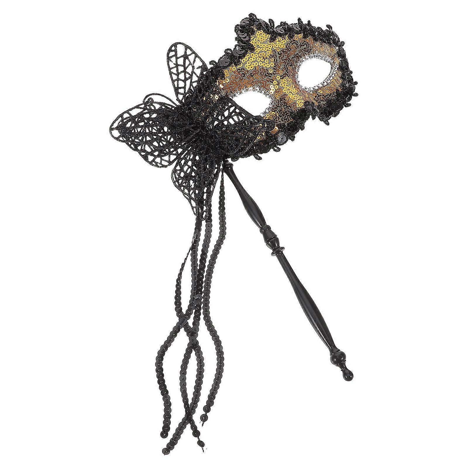 ハロウィーン、カーニバル、コスプレイベント用のスティック付きハンドヘルドドラゴンパターンコスチュームアクセサリー