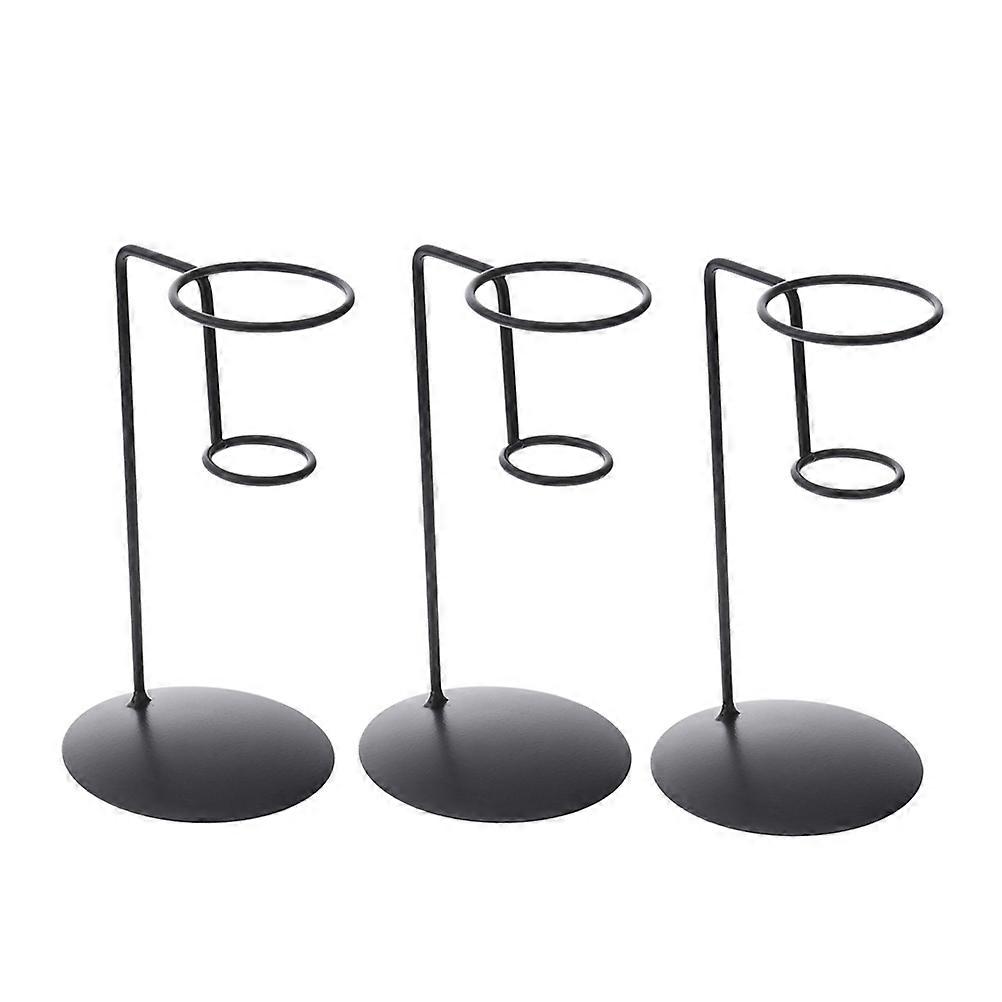 3pcs Iron Ice Cream Cone Holders   Egg & Cake Display Stands for Restaurants, Parties, and Bakeries