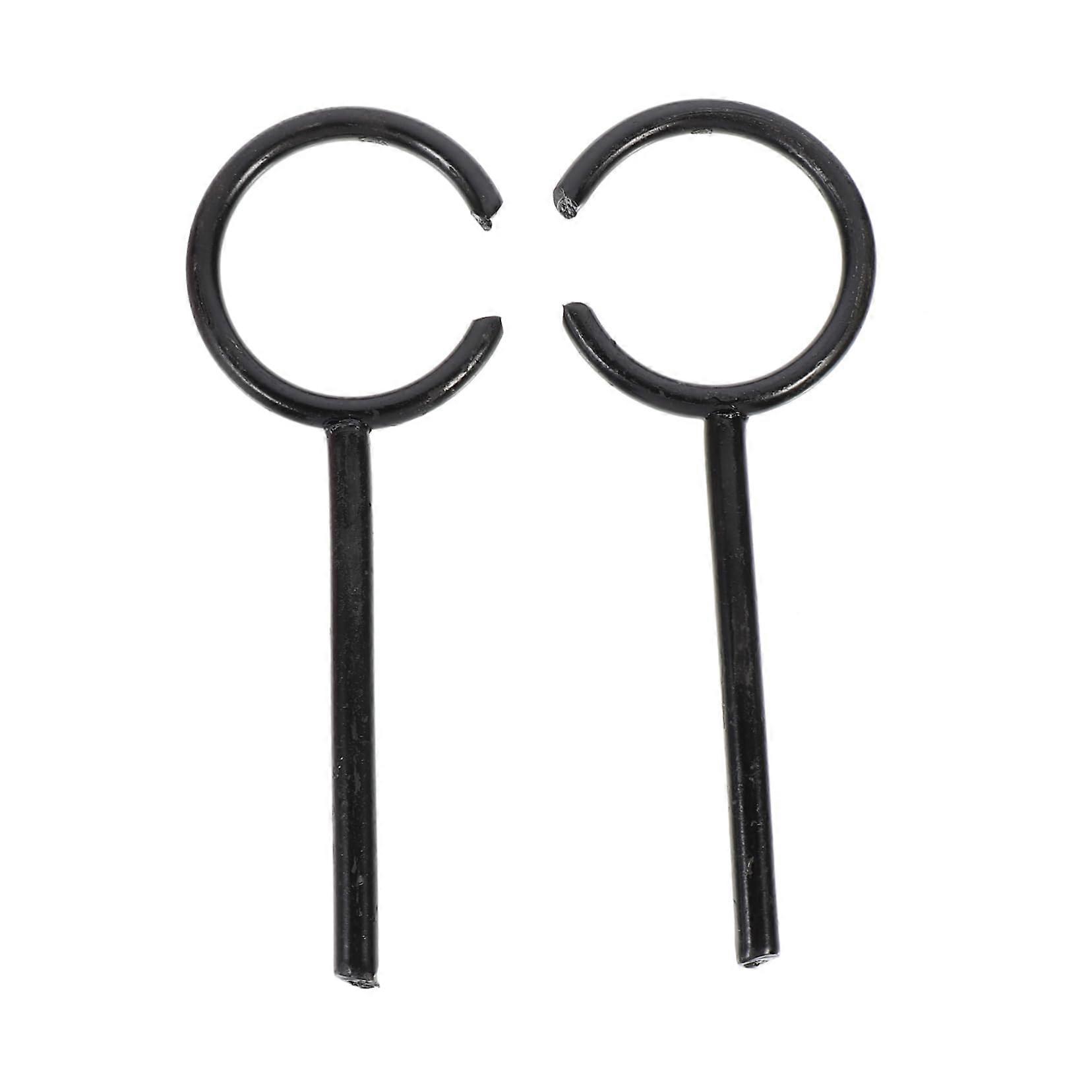 Laboratory Clamp Stand with Retort Ring and Burette Holder for Chemistry Experiments, Iron Tripod Black