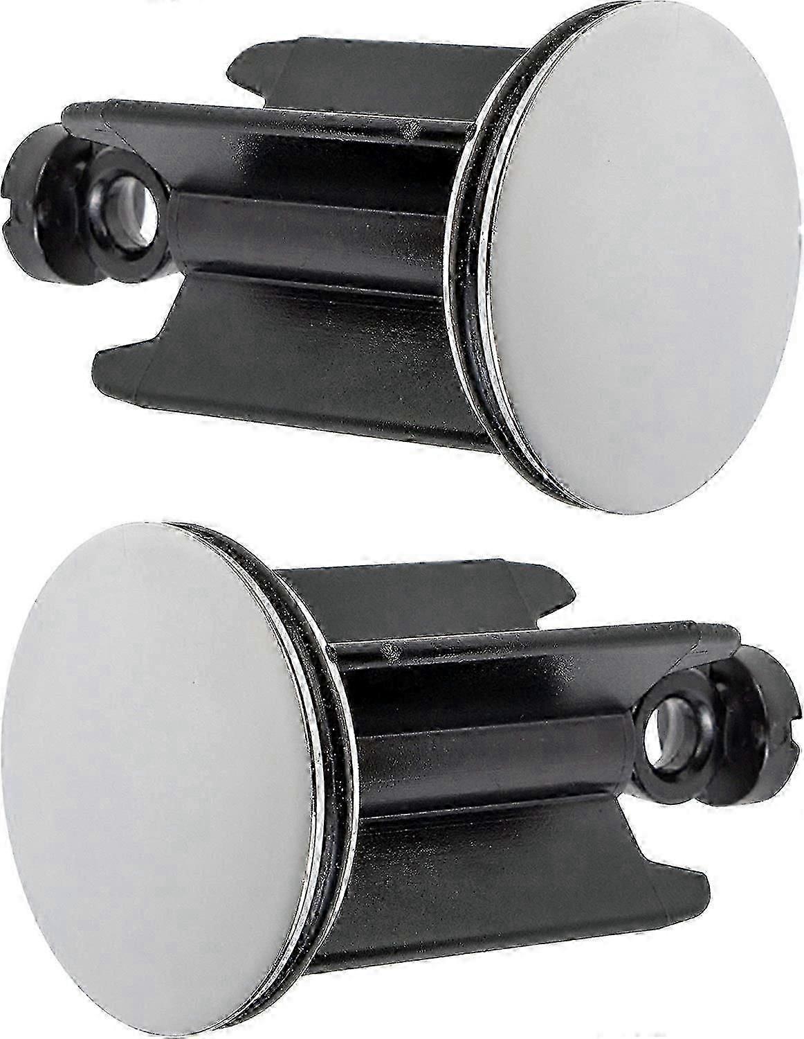 Universal Bathroom Sink Stopper 40 mm, Set of 2, Chromed Drain Stopper, Made of Brass, with Rubber Gasket, Height Adjustable Stopper, Rust Proof Bath